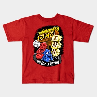 Dem-Inn--we'll leave the bite on for you Kids T-Shirt